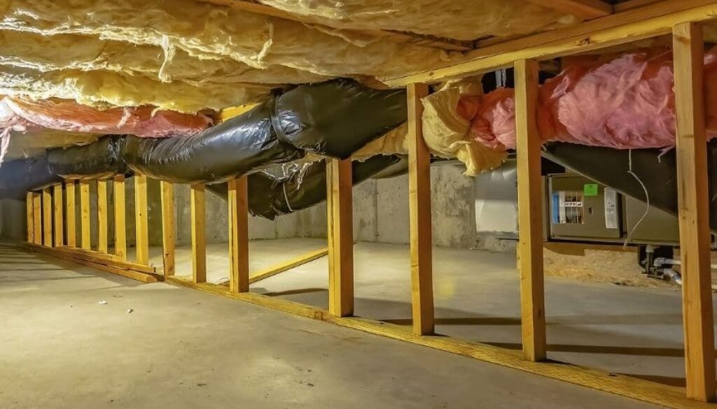 how to remove mold from crawl spaces