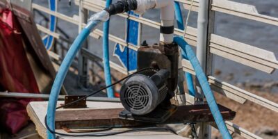 A sump pump shows how to prevent causes of basement flooding